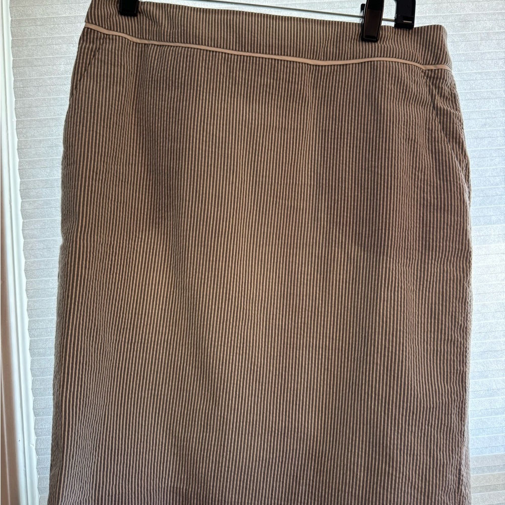 Seersucker skirt